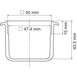 BAC D'ETAMAGE VERSION STD DIM. 50X50 POUR BAIN FX301B