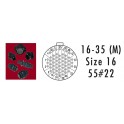 CONNECTEUR RECEPTACLE ROUGE 55 CONTACTS SOCKET AWG 22