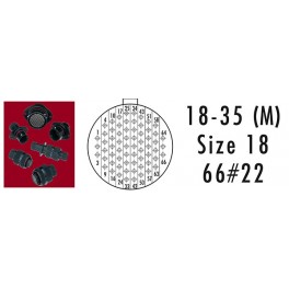 CONNECTEUR RECEPTACLE ROUGE 66 CONTACTS SOCKET AWG 22 CONNECTEUR RECEPTACLE ROUGE 66 CONTACTS SOCKET AWG 22