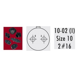 CONNECTEUR INLINE RECEPTACLE ROUGE 2 CONTACTS SOCKET AWG 16