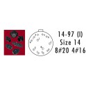 CONNECTEUR INLINE RECEPTACLE ROUGE 8 CONTACTS SOCKET AWG 20 ET 4 AWG 16