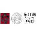 CONNECTEUR INLINE RECEPTACLE ROUGE 79 CONTACTS SOCKET AWG 22