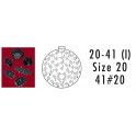 CONNECTEUR PCB ROUGE 41 CONTACTS SOCKET AWG 20