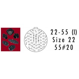 CONNECTEUR PCB ROUGE 55CONTACTS PIN AWG 20