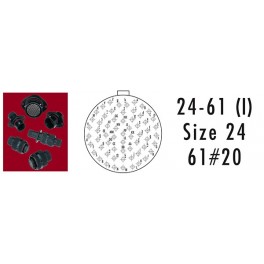 CONNECTEUR PCB ROUGE 61 CONTACTS SOCKET 22