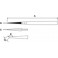 BRUCELLE INVERSEE A EMBOUTS EN PLASTIQUE INTERCHANGEABLES 130MM