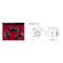 CONNECTEUR FLANGE RECEPTACLE ROUGE 5 CONTACTS PIN AWG 23