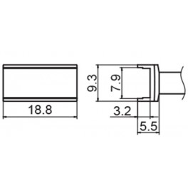 PANNE TUNNEL 7.9 X 18.8 POUR FM203/FX951/FM2027/FM2028