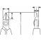 PINCE COUPANTE DIAGONALE TÊTE POINTUE ET EFFILEE ANTISTATIQUE SANS CHANFREIN