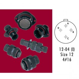 CONNECTEUR PLUG ROUGE 4 CONTACTS PIN AWG 16
