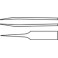 BRUCELLE EN PLASTIQUE 115MM BOUTS FINS