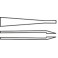 BRUCELLE EN PLASTIQUE 115MM BOUTS FINS ET PLATS