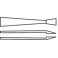 BRUCELLE EN PLASTIQUE 115MM BOUTS FINS EN PALME
