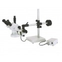 MICROSCOPE ZOOM STEREO 6,7X - 50X AVEC SUPPORT UNIVERSEL