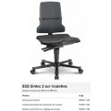 CHAISE ESD SINTEC ROULETTES CONTACT PERMANENT NOIRE