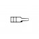 PIECE MOULEE DROITE 2 LEVRES D.31MM PREENCOLLE