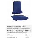 GARNITURE EN TISSU DUOTEC ESD SINTEC BLEU