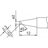 T22 POUR STATION DE SOUDAGE FM203 ET FER 140W / FM2030